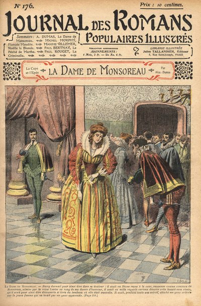 A Monsoreau grófnőjének elismert Diane-t ítélték oda az udvarnak. Illusztráció: Alexandre Dumas „A Monsoreau hölgye”. A „”Népszerű illusztrált regények folyóiratában””. alkotó: Unknown artist