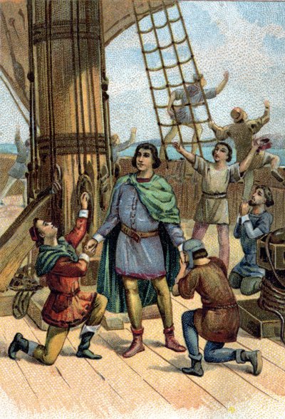 Kolumbusz Kristóf (Cristoforo Colombo) Amerika felfedezése 1492-ben. alkotó: Unknown artist