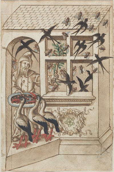 Ne legyenek fecskék egy fedél alatt [fol. 40 recto], 1512-1514 körül (toll és tus) alkotó: Unknown Artist