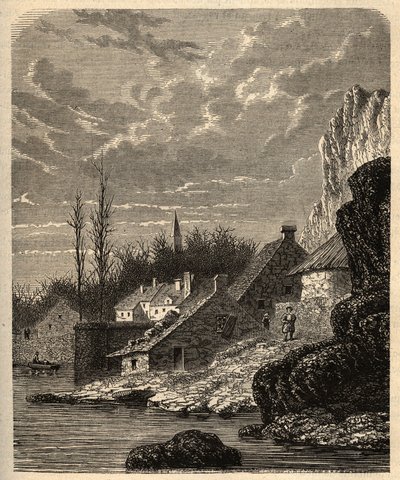 Douarnenez – Finistere – Bretagne – „” PATRIE” metszet – LEÍRÁS PECTURESSE DE LA FRANCE EN 6 KÖTET: LUCIEN HUARD – 19. század vége alkotó: Unknown artist