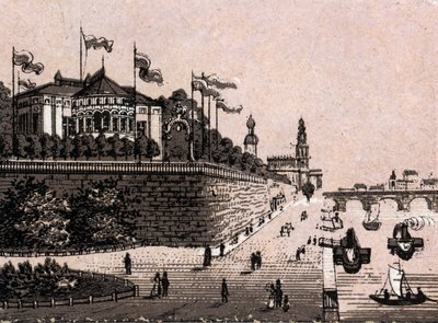 Drezda (Drezda), Németország: kilátás a Belvedere-re. in "" A világ 168 nézetet szemléltet"" Keltezés nélküli (19. század vége) alkotó: Unknown artist