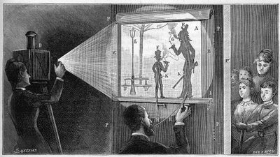 Du feu please - a shadbres színház kulisszái - 1892-ben készült „” La nature”” metszet. alkotó: Unknown artist