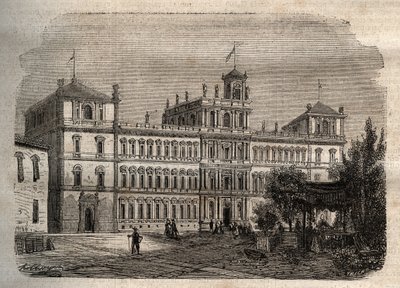 Modenai hercegi palota a 19. században - A hercegi palota 1634 - Modene hercegi palota alkotó: Unknown artist