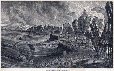 Földrengés Lisszabonból Portugáliába 1755. november 1-jén alkotó: Unknown artist