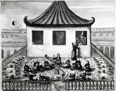 Napfogyatkozás - a „” Utazások a sziámi királyságból, 1688-as történet” című filmben. alkotó: Unknown artist