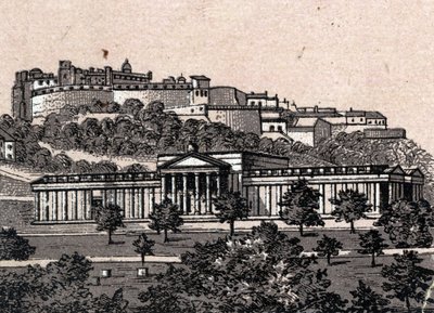 Edinburgh, Skócia: kilátás az Edinburgh-i Nemzeti Galériára. in "" A világ 168 nézetet szemléltet"" Keltezés nélküli (19. század vége) alkotó: Unknown artist