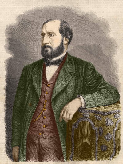Emile Augier francia drámaíró (1820-1889). alkotó: Unknown artist