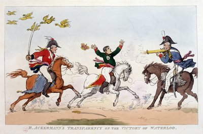 Angol rajzfilm I. Napóleonról - I. Napóleonban, karikatúrák, dummy gyűjtemény. 1814 - 1815. B.H.V.P. alkotó: Unknown artist