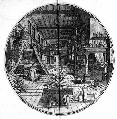 Az "Örök Bölcsesség Amfiteátruma" metszet. (Az örök bölcsesség amfiteátruma) (Hamburg: n.n. alkotó: Unknown artist