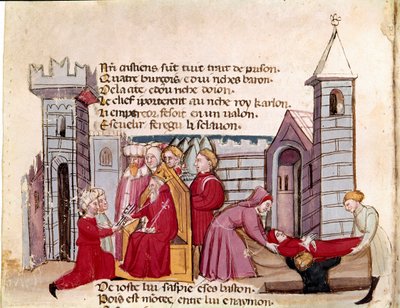 Belépés Spanyolországba (miniatűr alkotó: Unknown artist