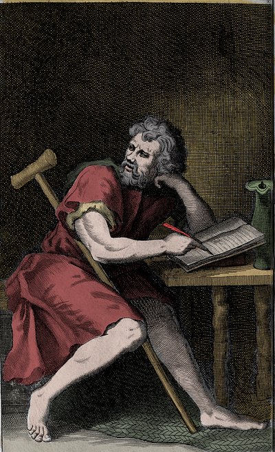 Epiktetus - EPICTETUS görög sztoikus filozófus alkotó: Unknown artist