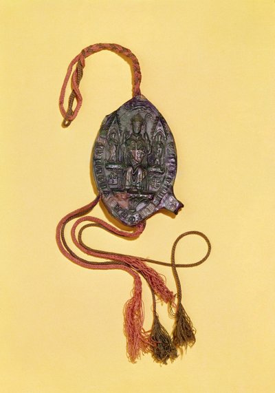 Episcopal seal belonging to Anthony Beck, Bishop of Durham (d.1310), c.1284 alkotó: Unknown artist