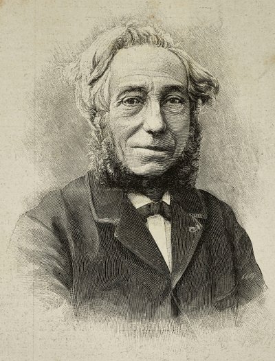 Ernesto Camillo Sivori (1815-1894), olasz hegedűművész és zeneszerző, metszet G Rossi fényképéről, L