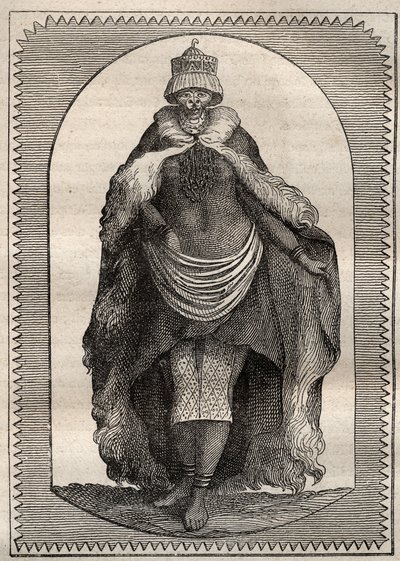Anders Sparrman (1748-1820) expedíciója Dél-Afrika földjeinek belsejébe (1775): hottentota (Khoikhoi nő) - illusztráció a „” A 18. századi nagy tengerészek” című könyvből. alkotó: Unknown artist