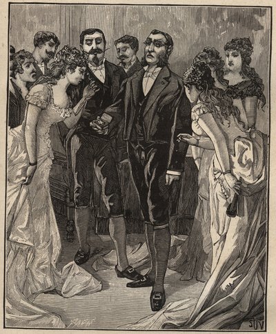 Híres gyémántok: Vanlerberghe bankár, aki egy hamis régenst mutat a 19. század elején. Metszet 1885-ből Adolphe BITARD „Les arts et metiers illustres” című könyvében. alkotó: Unknown artist