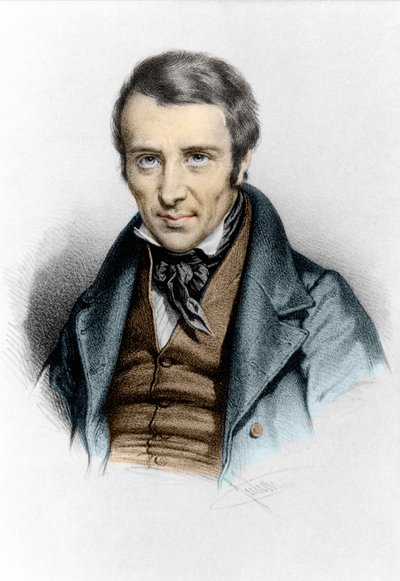 Felician Lamennais. Félicité Robert de La Mennais vagy Lamennais portréja. francia pap és író (Saint-Malo alkotó: Unknown artist