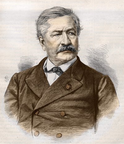 Ferdinand de Lesseps (1805-1894), metszet, Bianchetti-gyűjtemény alkotó: Unknown artist