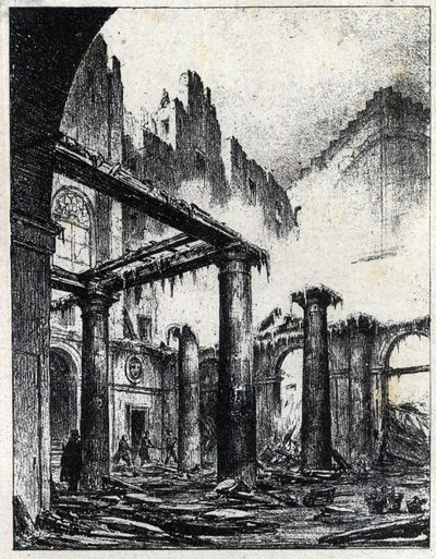 A párizsi Olasz Színház tüze 1838-ban alkotó: Unknown artist