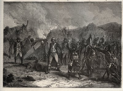 Első koalíció: Antoine Guillaume (Antoine-Guillaume) Rampon ezredes (1759-1842) a montenotte-i csatában 1796. április 12-én, az olasz hadjárat során Bonaparte Napóleon francia csapatai ellen az osztrák és szardíniai seregek ellen - francia alkotó: Unknown artist