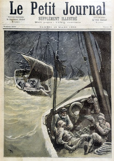Új-fundlandi halászok – az 1892.03.19-i „” The Petity Journal”-ban alkotó: Unknown artist