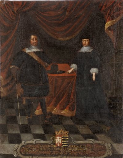 III. Frederic de Holstein Gottorp és Marie Elisabeth de Saxe – III. Frigyes Holstein-Gottorp herceg (1597-1659) és Marie Elisabeth hercegnő (1610-1684), Anonymous . Olajfestmény. Mérete: 103,5x79,5 cm. Stockholmi Nemzeti Múzeum alkotó: Unknown artist