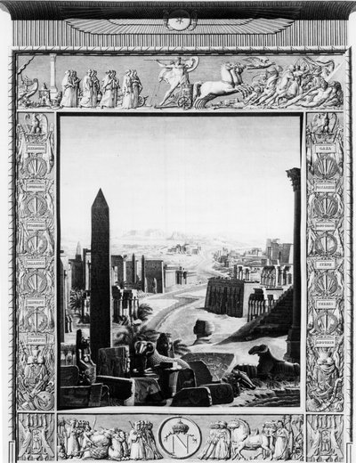 Frontispice of"""Egyiptom leírása"" - 19. század eleje alkotó: Unknown artist