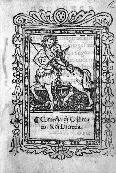 Niccolo di Bernardo dei Machiavelli (Nicolas Machiavel) La Mandragola című vígjátékának előképe alkotó: Unknown artist