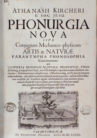 A Phonurgia nova homlokzata (1673) alkotó: Unknown artist