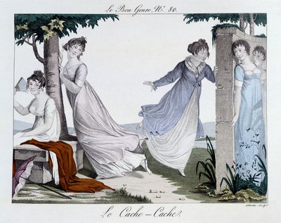 Bújócska játék (Cache Cache) – a „” The Good Genre”-ben, n¡80, 19. század eleje alkotó: Unknown artist