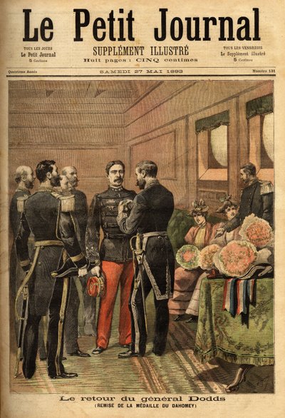 Alfred Dodds tábornok (1842-1922), miután indokínai küldetései során kitüntette magát, és megnyugtatta Szenegált, ő vezette a Dahomey-hadjáratot, és megkapta a Dahomey-érmet, amelyet Hanes haditengerészet főbiztosa adott át. Selva gyűjteménye alkotó: Unknown artist
