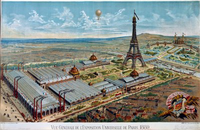 Az 1889-es Párizsi Egyetemes Kiállítás általános képe alkotó: Unknown artist