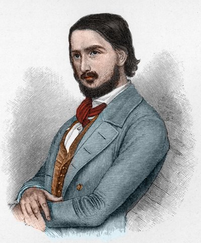 Georg Friedrich Rudolph Theodor Herwegh (1817-1875) német költő, forradalmár és műfordító. alkotó: Unknown artist