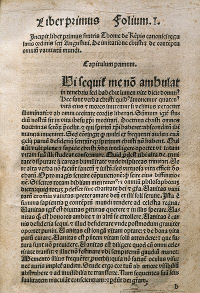Német pap és misztikus költő. Thomas Hemerken THOMAS A KEMPES (1380-1471), Leyden „Imitatione Christi” című könyvében alkotó: Unknown artist