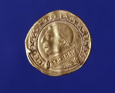 X. Leó (1475-1521) arany dukátja. alkotó: Unknown artist