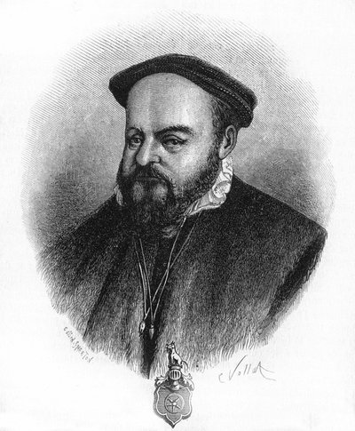 Gotz von Berlichingen vagy Gottfried von Berlichingen, dit Gotz with the Iron Hand, angolul Gotz „” Main de Fer”” német lovag (1480-1562). alkotó: Unknown artist