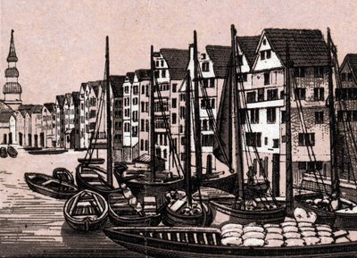 Hamburg (Hamburg), Németország: kilátás Wandrahmfleethre. in "" A világ 168 nézetet szemléltet"" Keltezés nélküli (XIX. század vége) alkotó: Unknown artist