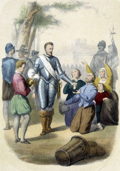IV. Henrik (1553-1610) a párizsi főhadiszálláson 1594-ben. alkotó: Unknown artist