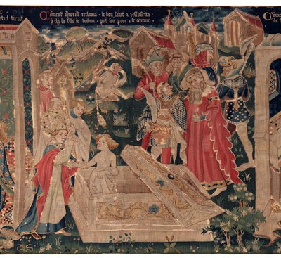Saint Piat és Saint Eleuthère története, 12. jelenet: A tribün lányának feltámadása alkotó: Unknown artist