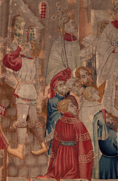 Saint Piat és Saint Eleuthère története, 6. jelenet Részlet mid. Keresztelő jelenet, segítő emberek. alkotó: Unknown artist