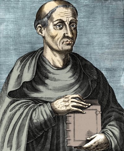 Hugues de Saint Victor. francia teológus és filozófus. 12. század. 17. századi metszet. alkotó: Unknown artist