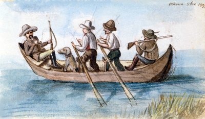 Vadászok a marecage-ben. Rajz alkotó: Unknown artist