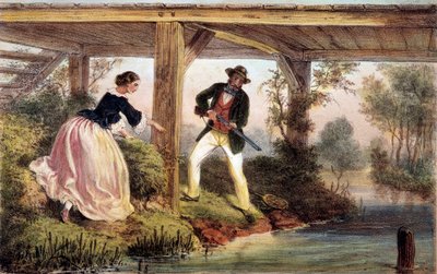 Csukavadászat Angliában. 19. századi metszet. Gien, vadászati múzeum alkotó: Unknown artist