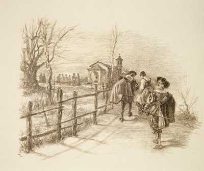 Illusztráció Alessandro Manzoni A jegyesek című regényéhez alkotó: Unknown artist