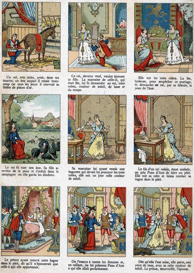Illusztráció a Szamárbőrhöz, Charles Perrault meséje. alkotó: Unknown artist