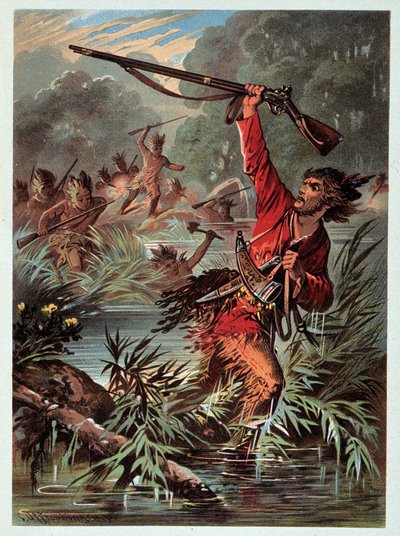 F. Cooper „” bőrharisnya” illusztrációja alkotó: Unknown artist