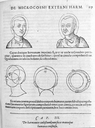 A fiziognómia képe Robert Fludd (Robertus de Waves) "Collectio Operum"-jából. London 1617 alkotó: Unknown artist