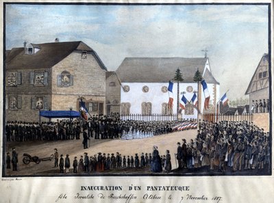 Pentateuch felavatása, Reichshoffen zsidó ünnepe 1857.11.07. alkotó: Unknown artist