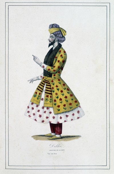 India: Delhi embere – Paul Jonhanneaud atya „A föld különböző népei” című művében, Librairie des Bons livres alkotó: Unknown artist