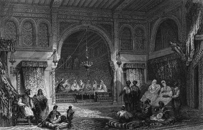 Egy női szoba belseje, Algírban alkotó: Unknown artist