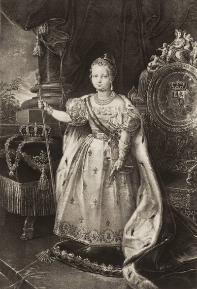 II. Izabella (1830-1904). Spanyolország királynője (metszet) alkotó: Unknown artist